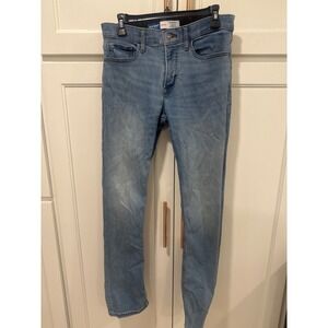 Old Navy Mens Straight Leg Jeans 30x32 Light Wash Stretch Denim 360 casual